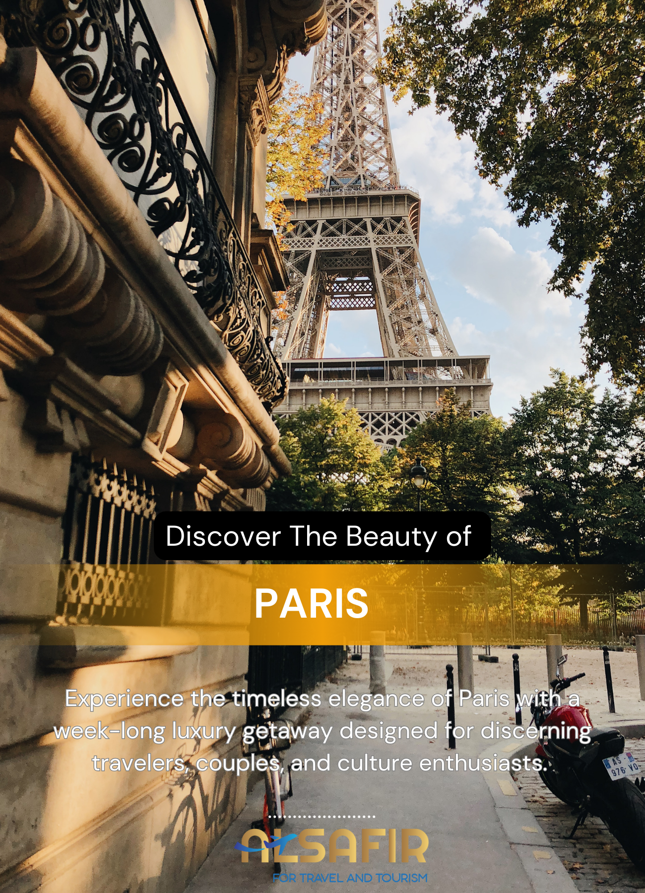 Paris 5 Nights – The Perfect Romantic Getaway - Trip Code: 1004-PRS-SAF25